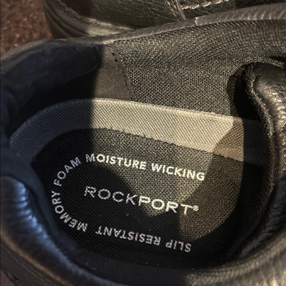 Rockport EurekaBlack Leather Oxford Shoes Memory Foam Men's US 11 - Picture 3 of 9